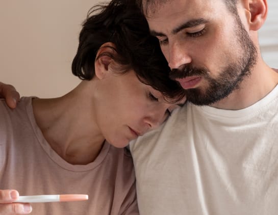 Mulher em tratamento de fertilidade